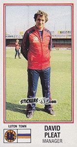 Sticker David Pleat - UK Football 1982-1983 n. 135 - Panini