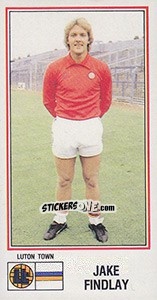 Cromo Jake Findlay - UK Football 1982-1983 - Panini