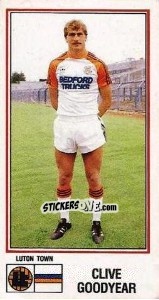 Sticker Clive Goodyear - UK Football 1982-1983 - Panini