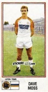 Sticker Dave Moss - UK Football 1982-1983 - Panini