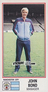 Cromo John Bond - UK Football 1982-1983 - Panini