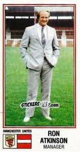Sticker Ron Atkinson - UK Football 1982-1983 - Panini