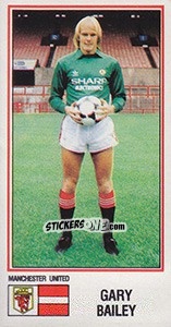 Figurina Gary Bailey - UK Football 1982-1983 - Panini