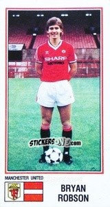 Sticker Bryan Robson - UK Football 1982-1983 - Panini