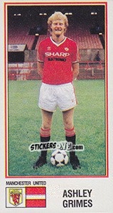 Figurina Ashley Grimes - UK Football 1982-1983 n. 176 - Panini