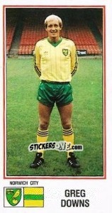 Sticker Greg Downs - UK Football 1982-1983 - Panini