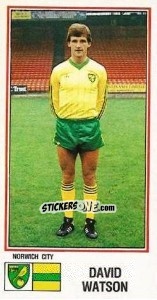 Sticker David Watson - UK Football 1982-1983 - Panini