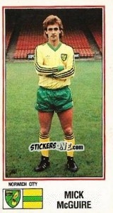 Figurina Mick McGuire - UK Football 1982-1983 - Panini