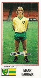 Figurina Mark Barham - UK Football 1982-1983 n. 190 - Panini