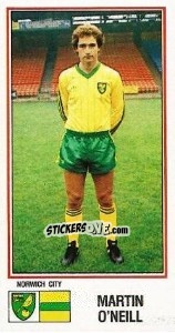 Sticker Martin O'Neill - UK Football 1982-1983 n. 191 - Panini