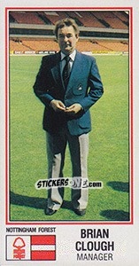 Sticker Brian Clough - UK Football 1982-1983 n. 199 - Panini