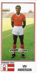 Sticker Viv Anderson - UK Football 1982-1983 - Panini