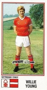 Figurina Willie Young - UK Football 1982-1983 - Panini