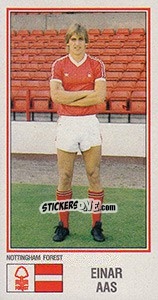 Cromo Einar Aas - UK Football 1982-1983 - Panini