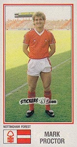 Figurina Mark Proctor - UK Football 1982-1983 n. 207 - Panini