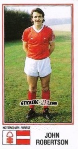 Figurina John Robertson - UK Football 1982-1983 - Panini