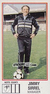 Cromo Jimmy Sirrel - UK Football 1982-1983 - Panini