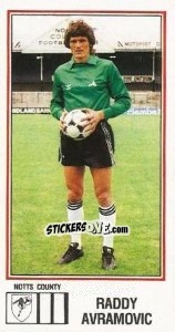Cromo Raddy Avramovic - UK Football 1982-1983 - Panini