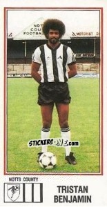 Sticker Tristan Benjamin - UK Football 1982-1983 n. 217 - Panini