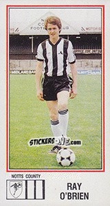 Sticker Ray O'Brien - UK Football 1982-1983 n. 218 - Panini