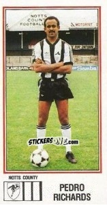 Sticker Pedro Richards - UK Football 1982-1983 n. 220 - Panini