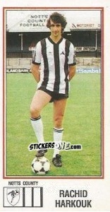 Sticker Rachid Harkouk - UK Football 1982-1983 n. 225 - Panini