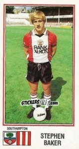 Cromo Stephen Baker - UK Football 1982-1983 - Panini