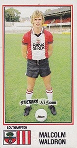 Cromo Malcolm Waldron - UK Football 1982-1983 n. 236 - Panini