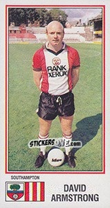 Figurina David Armstrong - UK Football 1982-1983 n. 240 - Panini