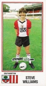 Figurina Steve Williams - UK Football 1982-1983 - Panini