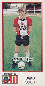 Cromo David Puckett - UK Football 1982-1983 - Panini