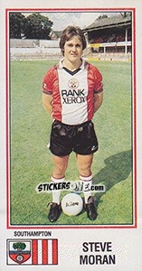 Figurina Steve Moran - UK Football 1982-1983 - Panini