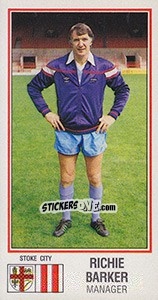 Sticker Richie Barker - UK Football 1982-1983 - Panini