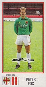 Cromo Peter Fox - UK Football 1982-1983 - Panini