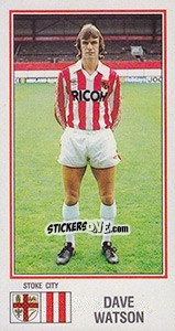 Sticker Dave Watson - UK Football 1982-1983 - Panini