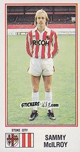 Cromo Sammy McIlroy - UK Football 1982-1983 - Panini