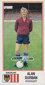 Sticker Alan Durban - UK Football 1982-1983 - Panini