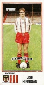 Cromo Joe Hinnigan - UK Football 1982-1983 n. 265 - Panini