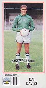 Cromo Dai Davies - UK Football 1982-1983 - Panini