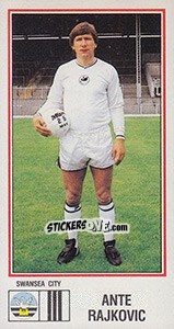 Cromo Ante Rajkovic - UK Football 1982-1983 n. 284 - Panini