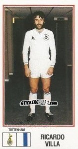 Sticker Ricardo Villa - UK Football 1982-1983 - Panini
