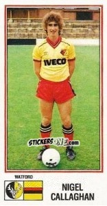 Sticker Nigel Callaghan - UK Football 1982-1983 - Panini