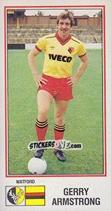 Cromo Gerry Armstrong - UK Football 1982-1983 - Panini
