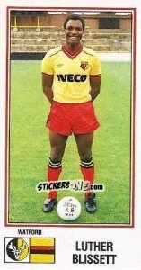 Sticker Luther Blissett - UK Football 1982-1983 - Panini