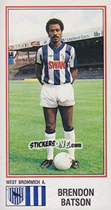 Sticker Brendan Batson - UK Football 1982-1983 - Panini
