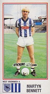 Figurina Martyn Bennett - UK Football 1982-1983 n. 331 - Panini