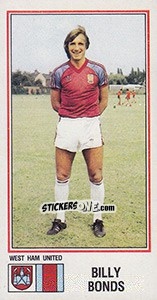 Sticker Billy Bonds - UK Football 1982-1983 n. 345 - Panini