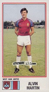 Sticker Alvin Martin - UK Football 1982-1983 - Panini