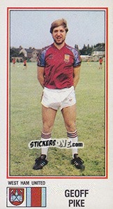 Figurina Geoff Pike - UK Football 1982-1983 - Panini