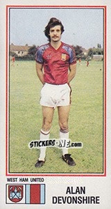 Sticker Alan Devonshire - UK Football 1982-1983 - Panini
